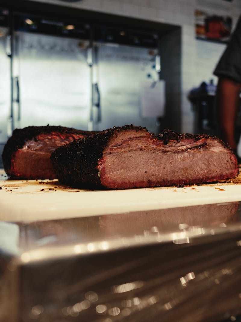 Brisket on cutting board