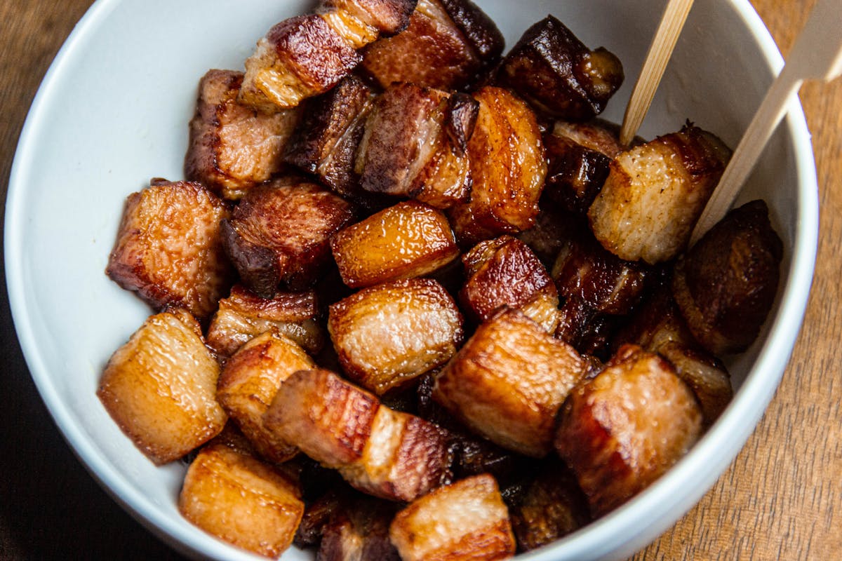Brisket Burnt Ends — caramelized cubes of smoked brisket