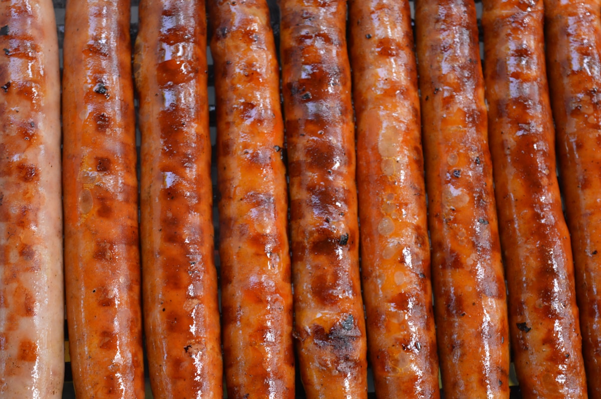 Reggie's Hot Links sausages