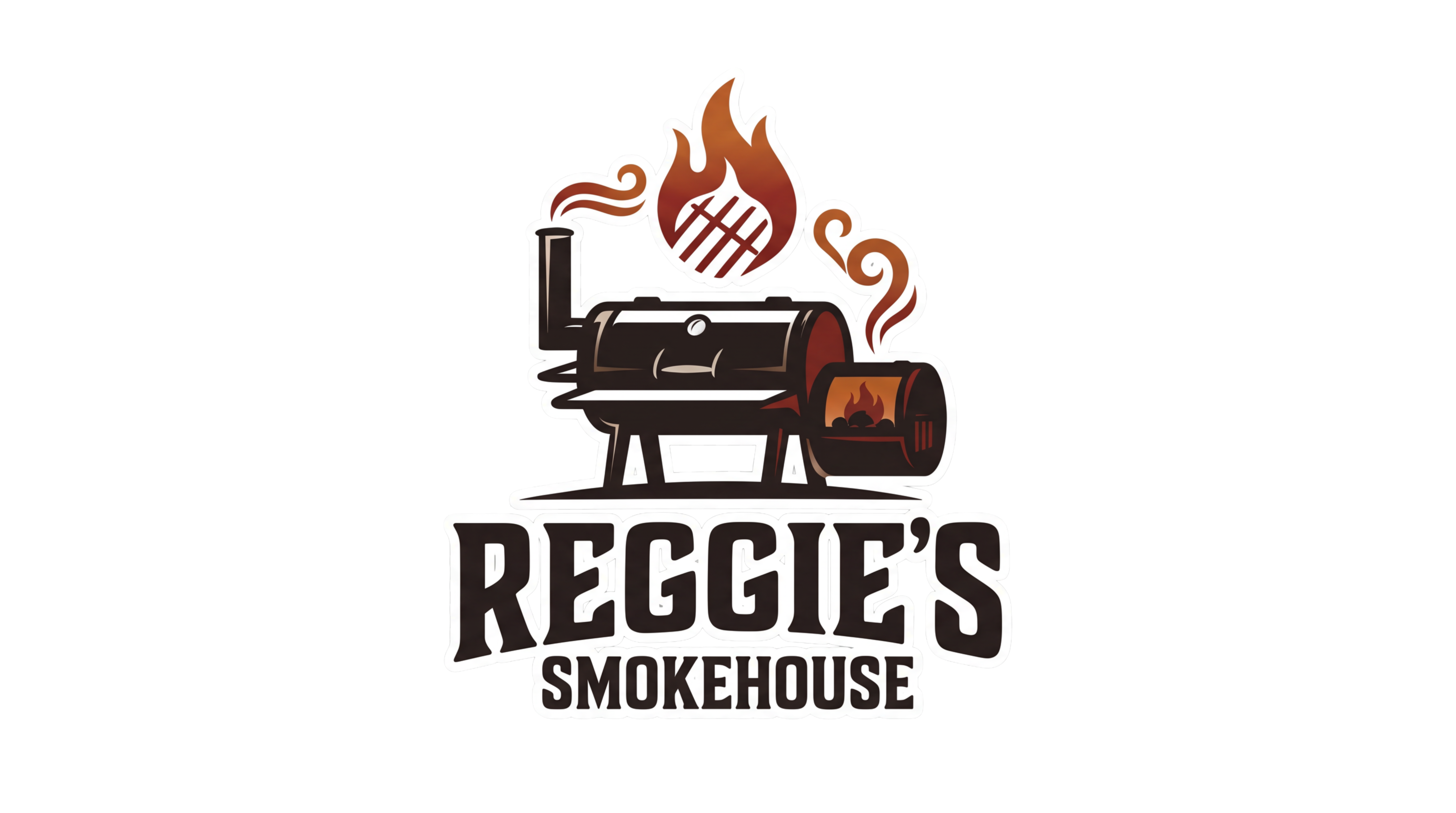 Reggie's Smokehouse vertical logo